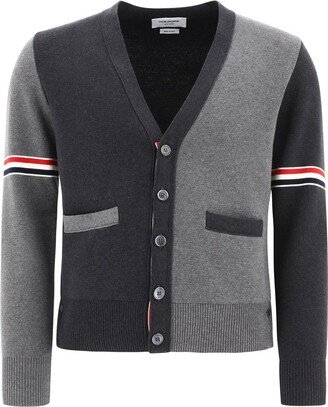 Color-Block Buttoned Cardigan-AB