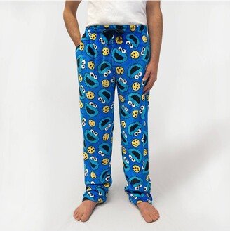 en's Cookie onster Fleece Pajama Pants - Blue