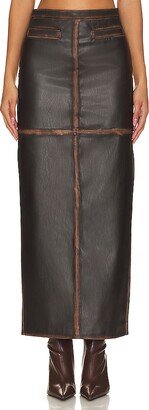 Bo Faux Leather Maxi Skirt