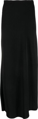 Ruched-Detail Asymmetric Maxi Skirt