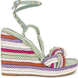 Espadrille Wedge Sandal in Mint