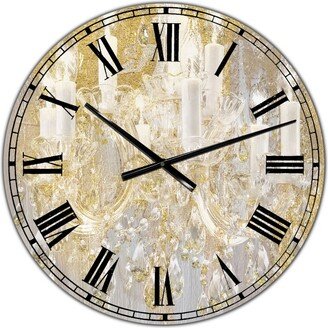 Designart Treasured Cottage Oversized Fashion Wall Clock - 38 x 38 x 1