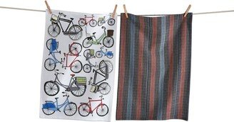 tagltd Graphic Bike Dishtowel Set/2