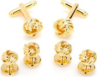 Men's Knot Cufflink and Stud Set