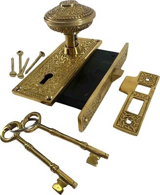 Victorian Rice Door Privacy Lock With Full Mortised