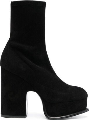 Suede Platform Boots