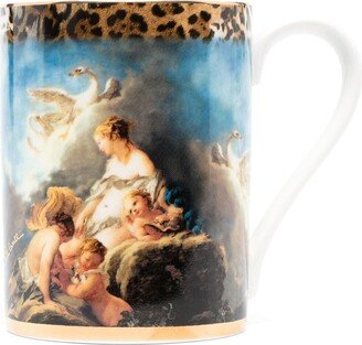 Roberto Cavalli Home Wild Leda-print porcelain mug