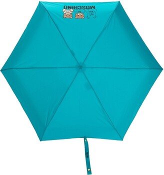 Teddy Bear-print folded umbrella-AB