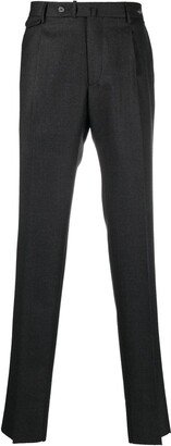 Virgin-Wool Slim-Cut Trousers-AA