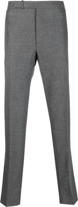 Off-Centre Fastening Wool Trousers