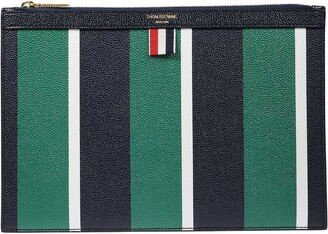 Striped Zipped Document Holder