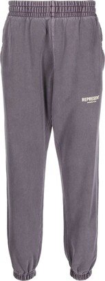 Logo-Print Cotton Track Pants-BL