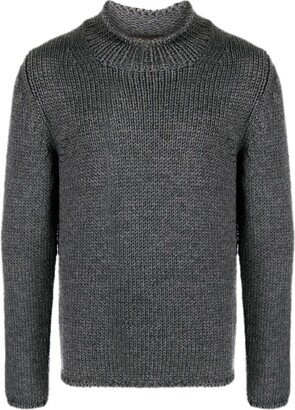 Chunky-Knit Merino Wool Jumper-AA