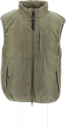 High-Neck Zip-Up Gilet