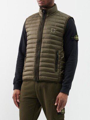 Logo-patch Quilted Down Gilet-AE