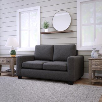 Shay 61 Upholstered Track Arm Loveseat