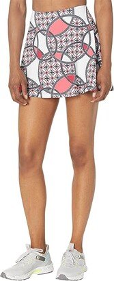 Tail Activewear Skyline Flounce Tennis Skort (Geo Rings) Women's Skort