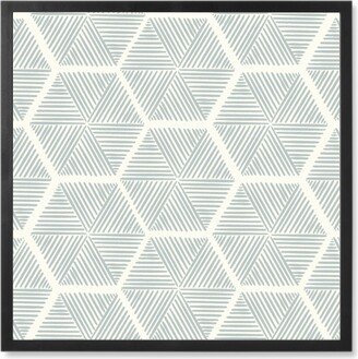 Photo Tiles: Honeycomb Photo Tile, Black, Framed, 8X8, Gray