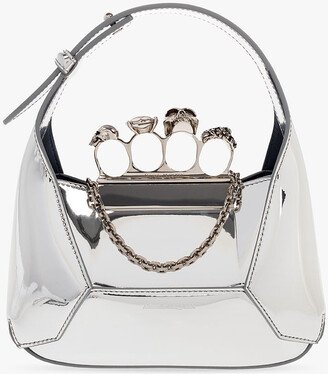 ‘Jewelled Hobo Mini’ Handbag - Silver