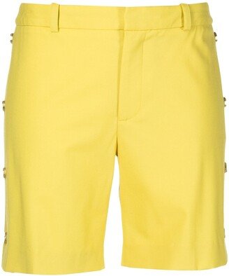 Side-Button Tailored Shorts