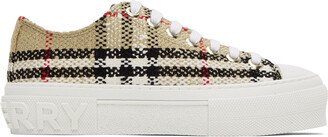 Beige Tweed Jack Sneakers