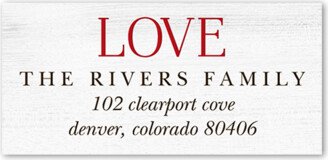 Address Labels: Rustic Foil Stamped Address Label, White, Address Label, Matte