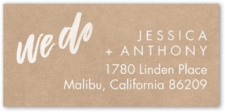 Address Labels: Always Worth It Address Label, Beige, Address Label, Matte