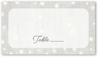 Wedding Place Cards: Glowing Ceremony Wedding Place Card, Grey, Placecard, Matte, Signature Smooth Cardstock