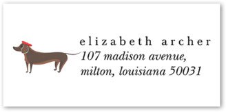 Address Labels: Wiener Dog Love Address Label, White, Address Label, Matte