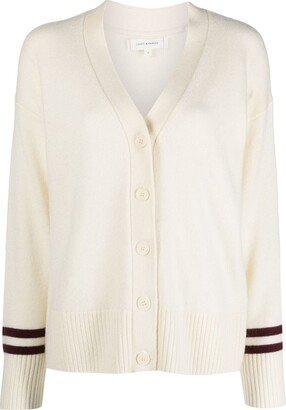 Varsity V-neck cardigan