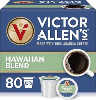 Victor Allen's Coffee Hawaiian Blend, Medium Roast, 80 Count, Single Serve Coffee Pods for Keurig K-Cup Brewers (formerly Kona Blend)