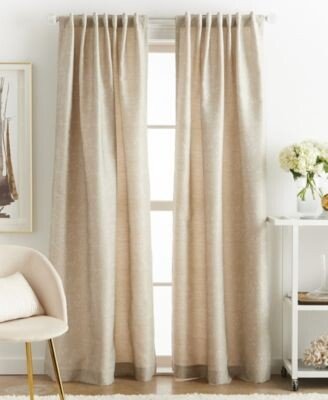 Martha Stewart Collection Fresco Backtab Lined Curtain Panels Created For Macys