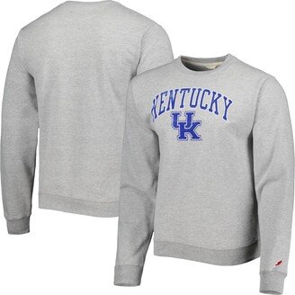 Men's League Collegiate Wear Gray Kentucky Wildcats 1965 Arch Essential Fleece Pullover Sweatshirt