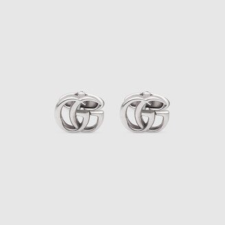 Silver cufflinks with Double G