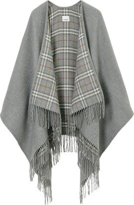 Wool Reversible Cape