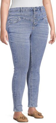 Gemma Rae Plus High Rise Ankle Skinny Jeans