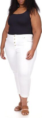 Size High-Rise Crop Skinny Selma Jeans in White (White) Women's Jeans