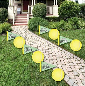 Big Dot Of Happiness You Got Served - Tennis - Lawn Decor - Outdoor Party Yard Decor - 10 Pc