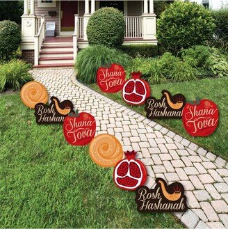 Big Dot Of Happiness Rosh Hashanah - Lawn Decor - Outdoor New Year Yard Decor - 10 Pc