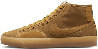 Men's SB Blazer Court Mid Premium Skate Shoes in Brown