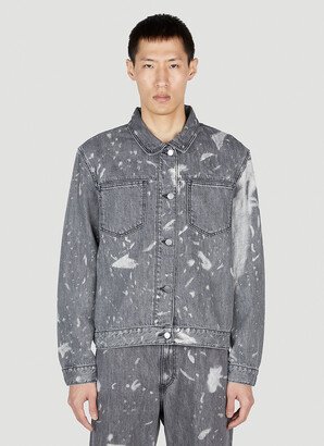 LN-CC x Non Denim Pocket Bleached Denim Jacket - Man Jackets Grey L