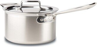 D5 Stainless Steel Brushed 5-Ply Bonded 4 Qt. Sauce Pan with Lid