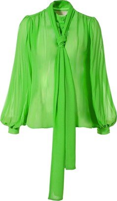 Aggi Linda Green Flash Blouse