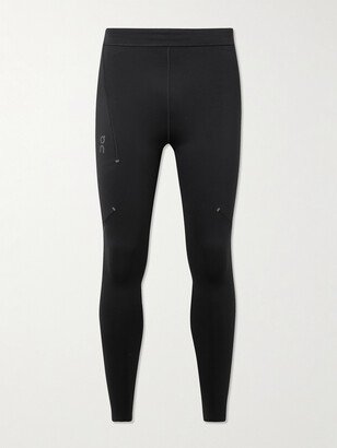 Logo-Print Recycled Stretch-Jersey Running Tights