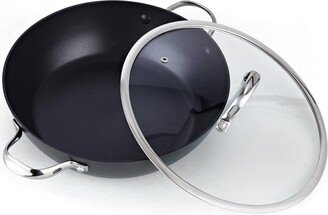 Classic Hard Anodize Nonstick All Purpose Pan with Lid, 12