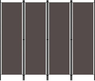 4-Panel Room Divider Anthracite 78.7x70.9