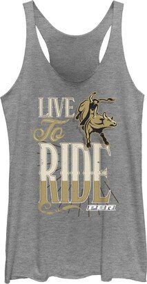 PBR Professional Bull Riders Live to Ride Women's Racerback Tank Top