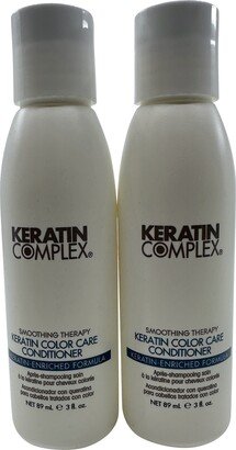 Smoothing Therapy Keratin Color Care Conditioner 3 OZ Set of 2