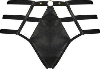 Shadow Strappy Satin G-String Thong