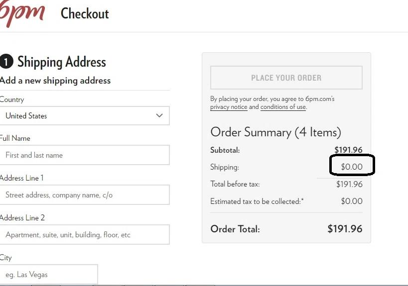 how to use 6PM coupons